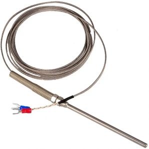 High temperature sensor 0-400 degree stainless steel temperature probe k type thermocouple